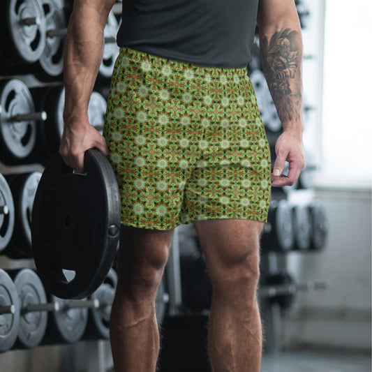 Tie Dye Print Men's Athletic Shorts