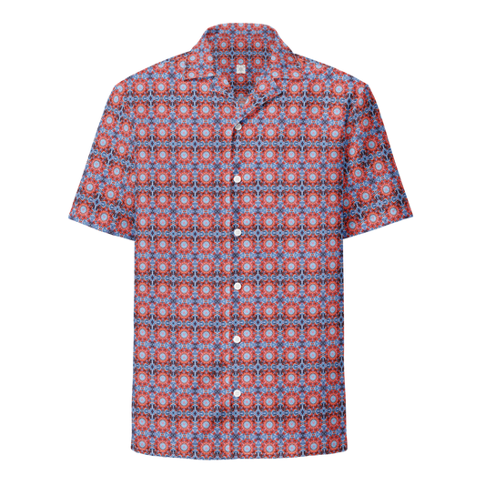 Tie Dye Print Button-Up Shirt