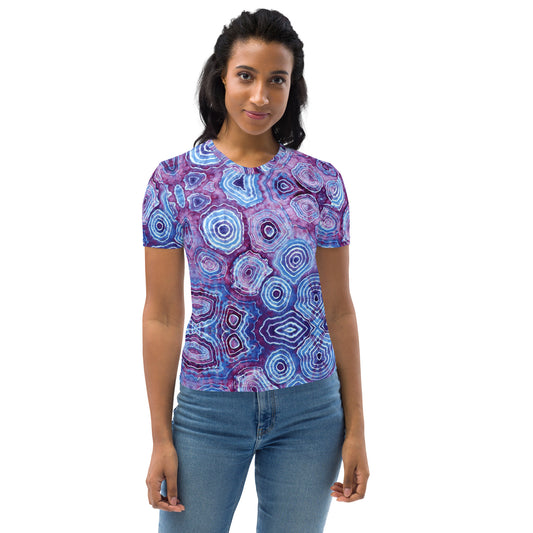 Tie Dye Print Women's T-Shirt