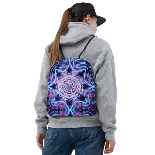 Tie Dye Print Drawstring Bag