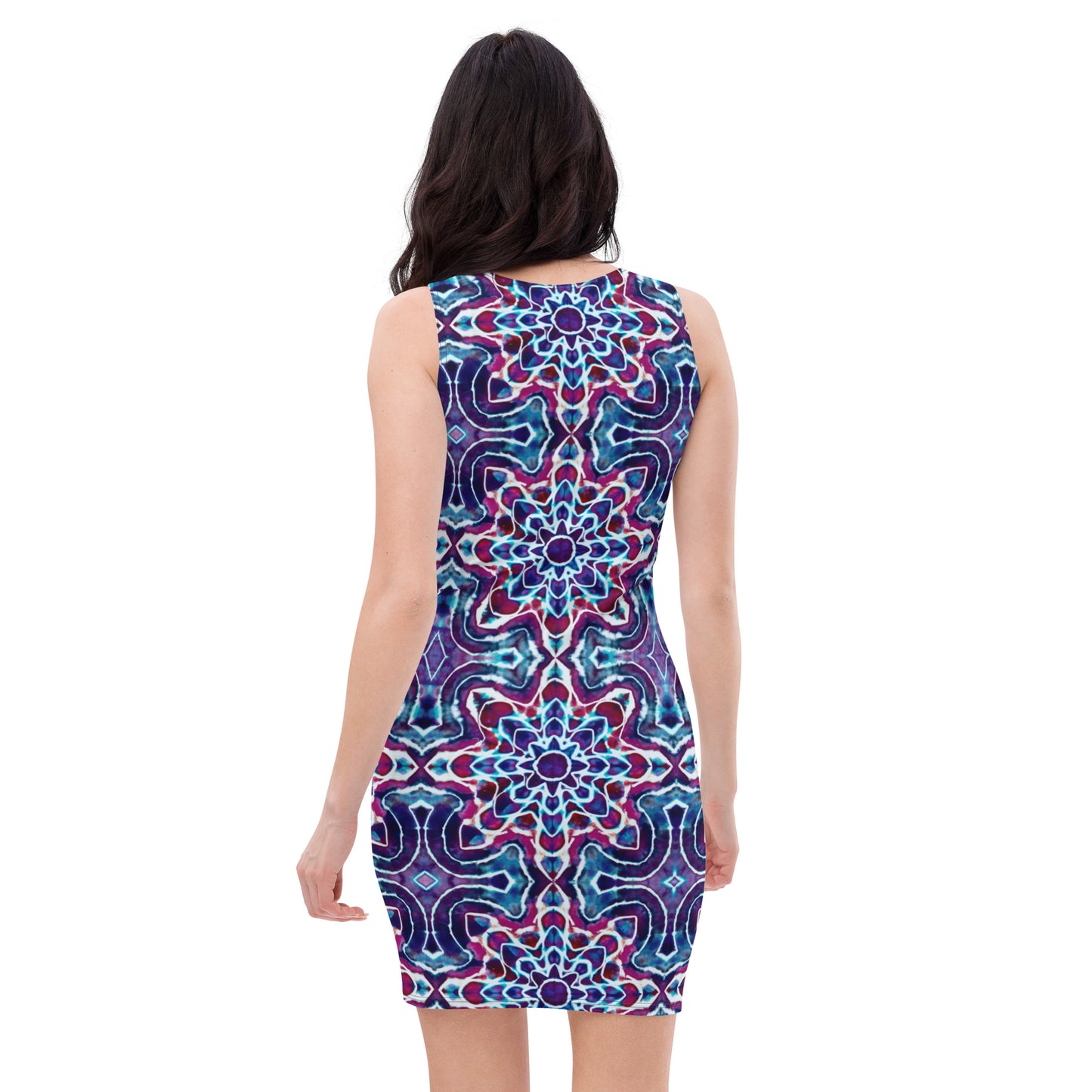 Tie Dye Print Bodycon Dress