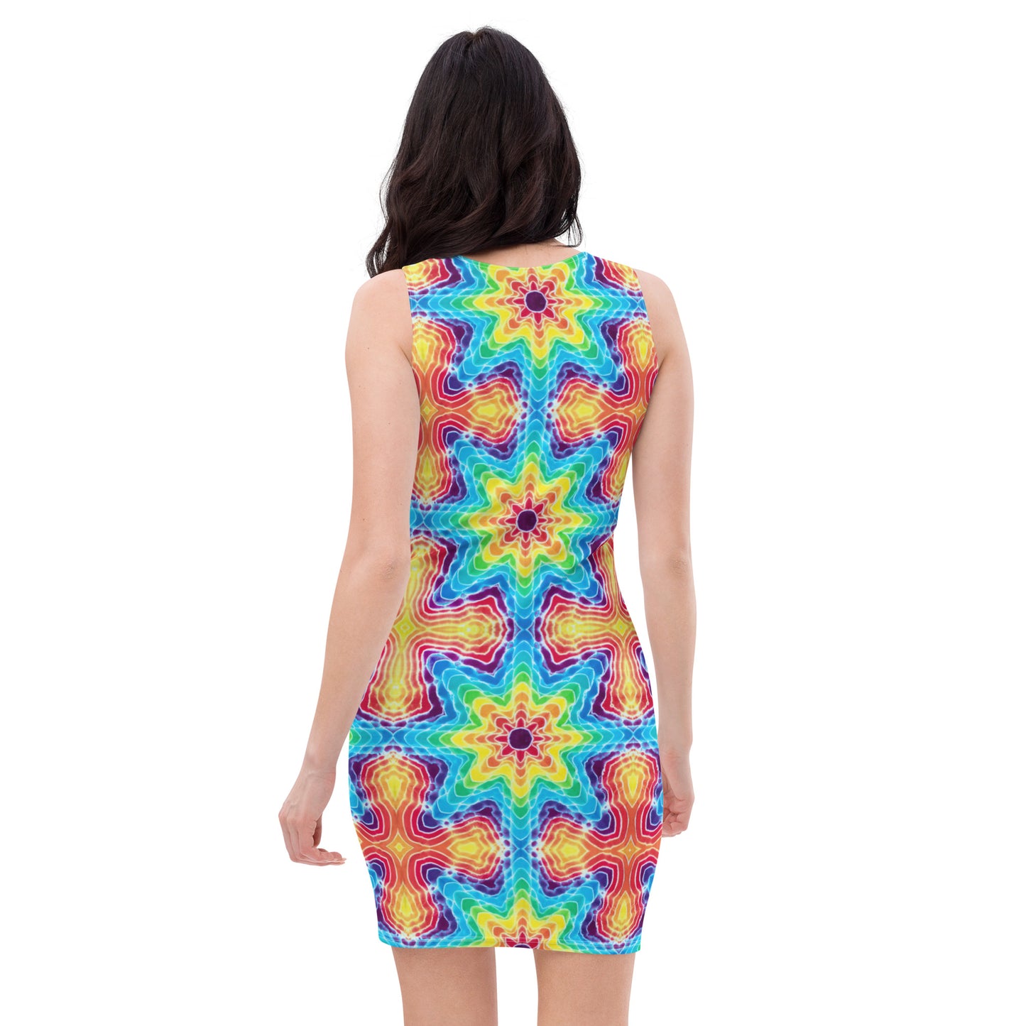 Tie Dye Print Bodycon Dress