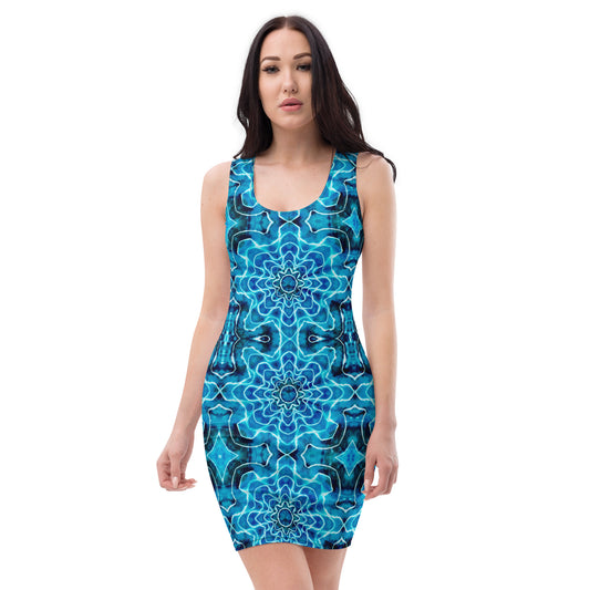 Tie Dye Print Bodycon Dress