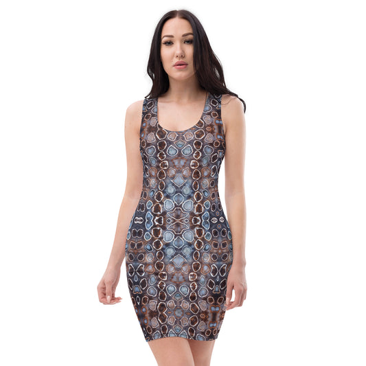 Tie Dye Print Bodycon Dress