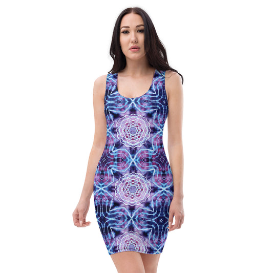 Tie Dye Print Bodycon Dress