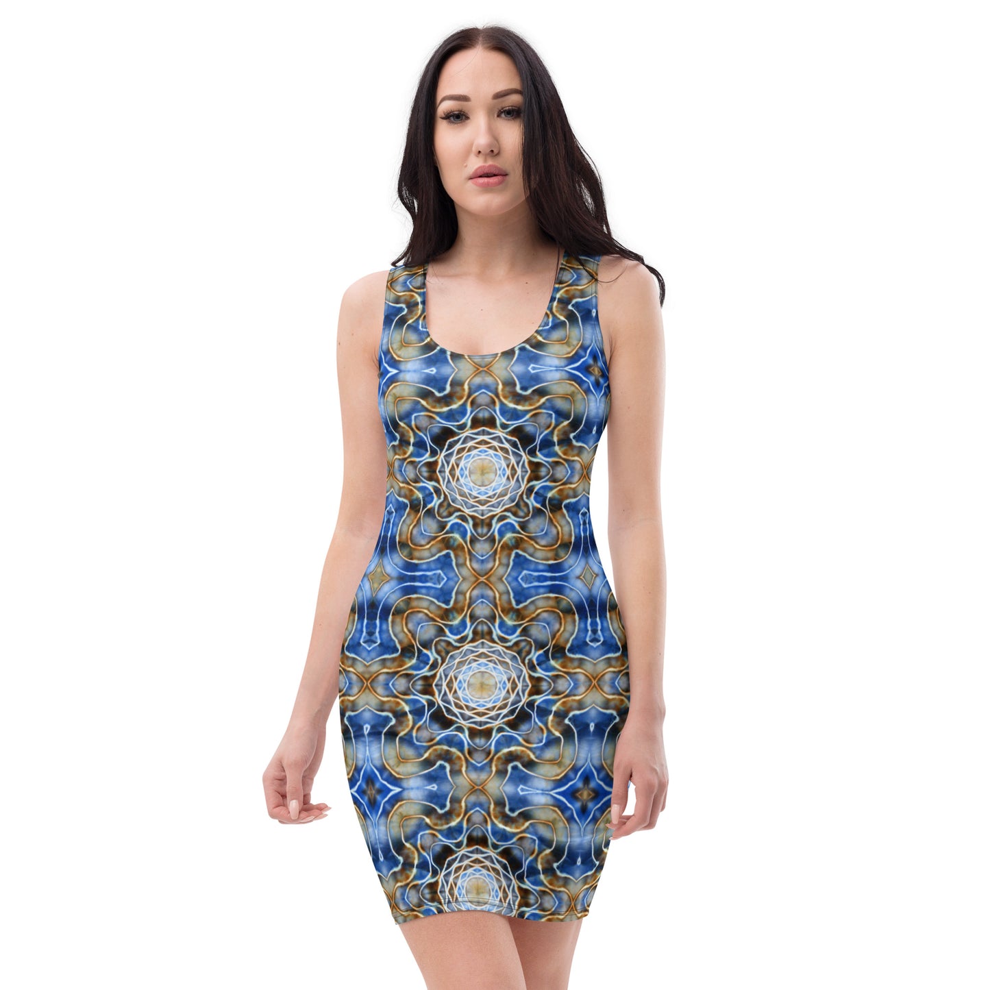 Tie Dye Print Bodycon Dress