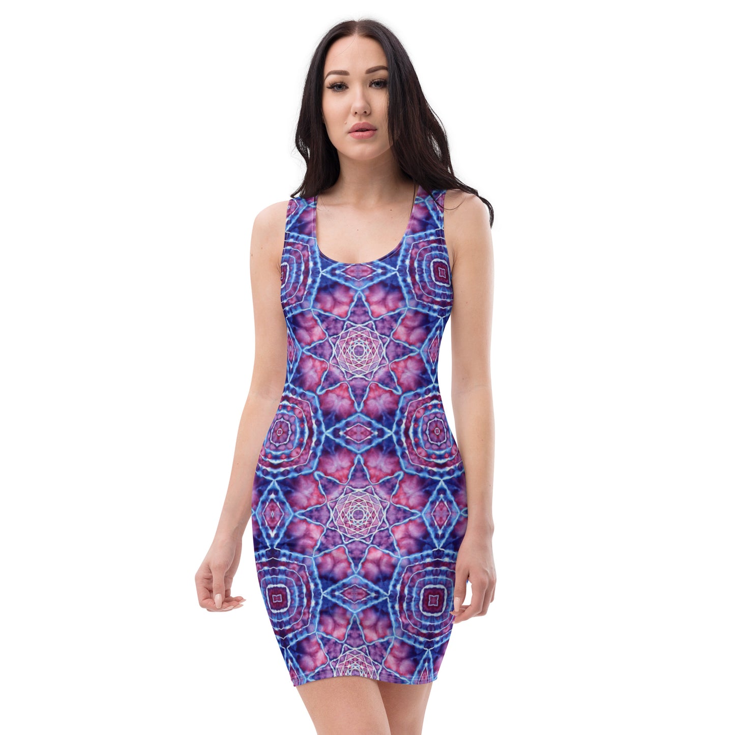 Tie Dye Print Bodycon Dress