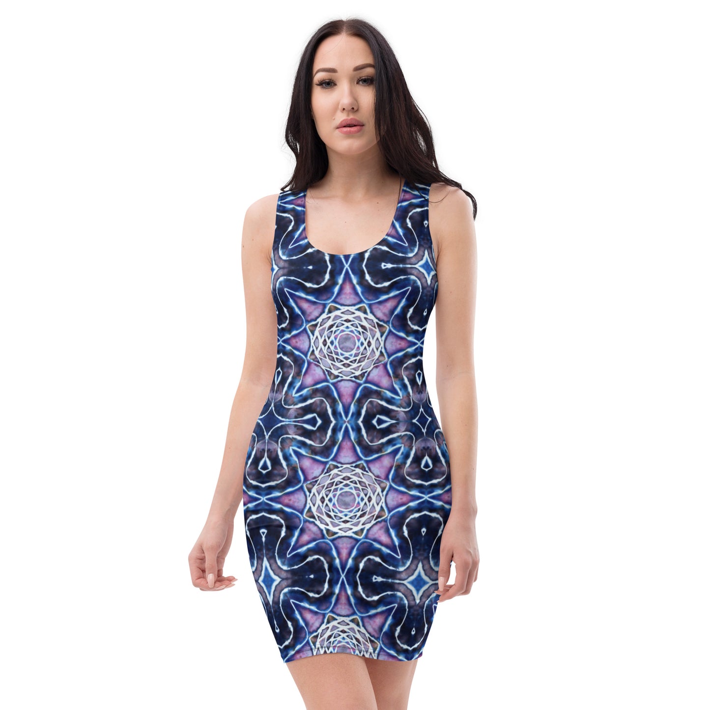 Tie Dye Print Bodycon Dress