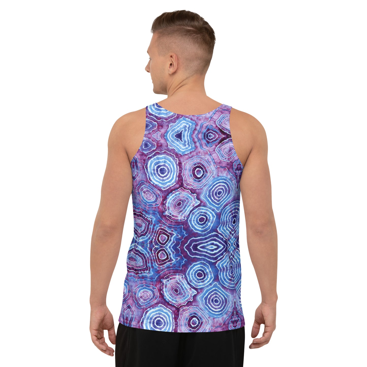 Tie Dye Print Men's Tank