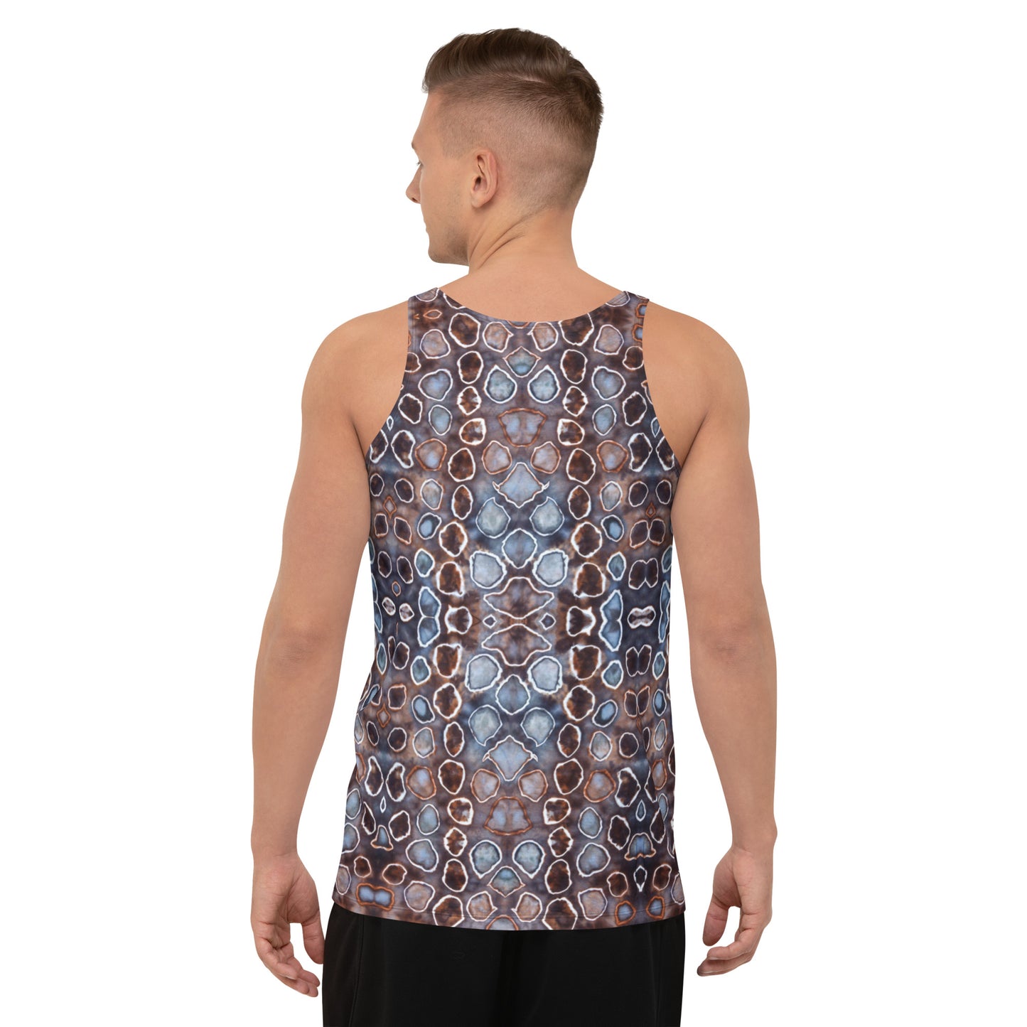 Tie Dye Print Men's Tank