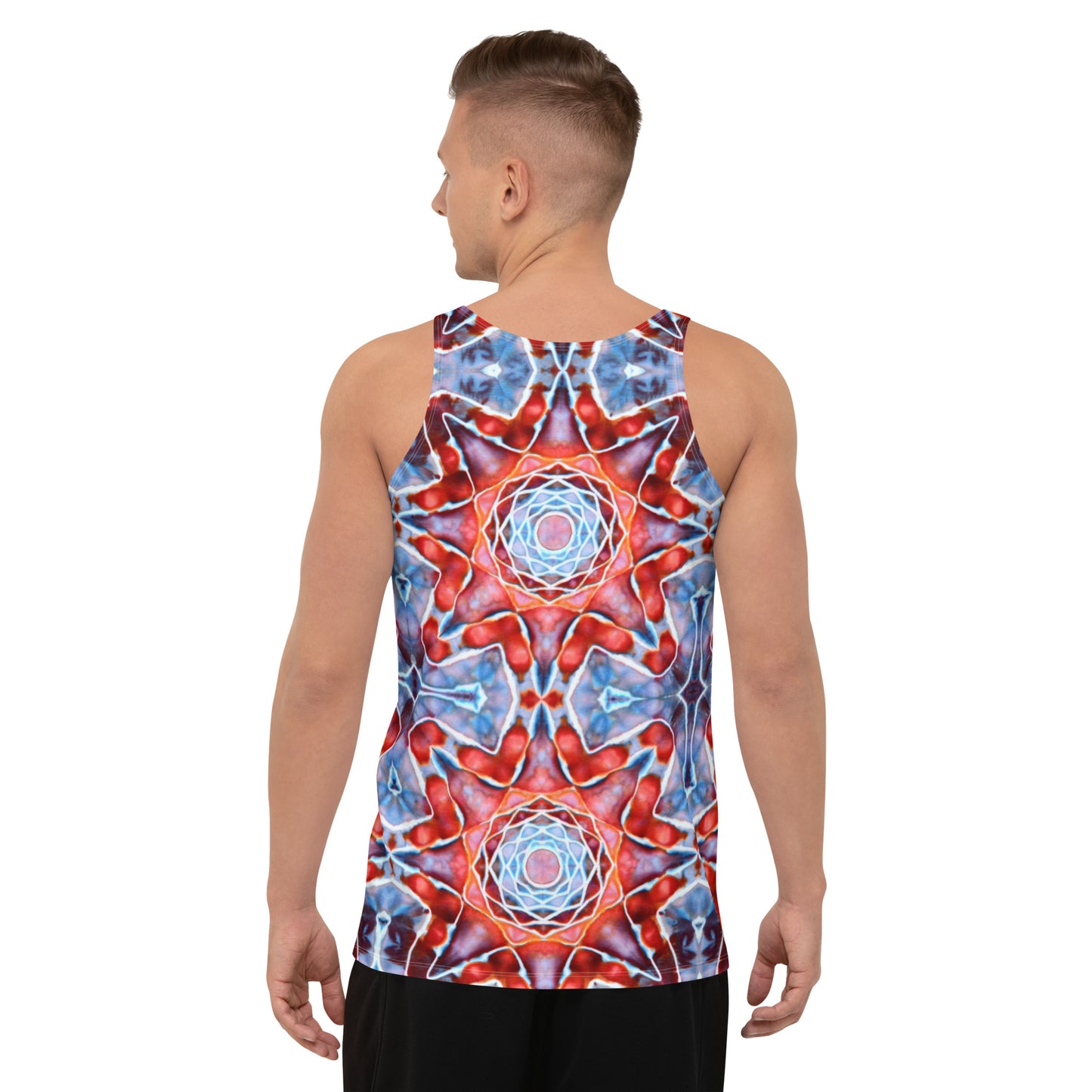 Tie Dye Print Men's Tank