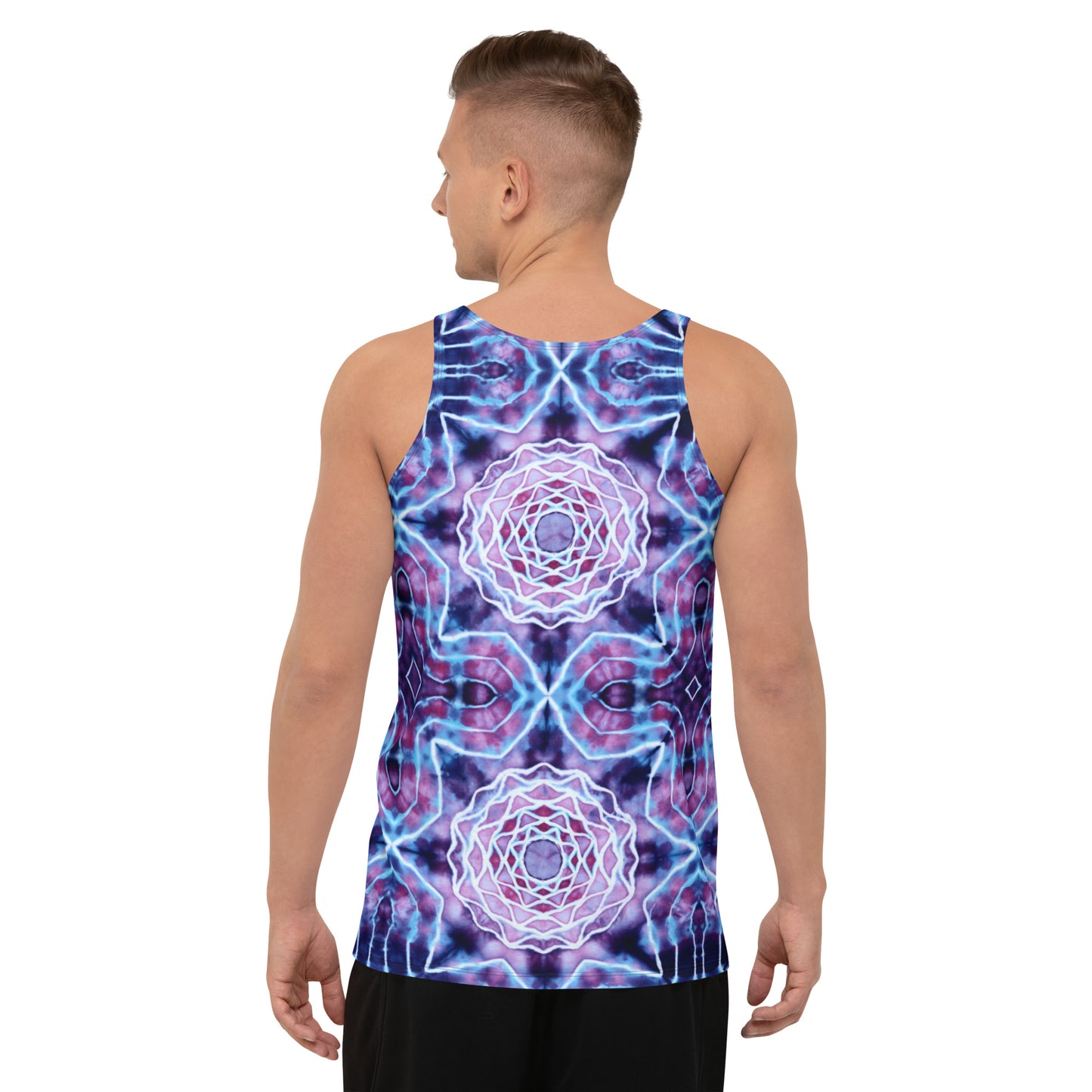 Tie Dye Print Men's Tank