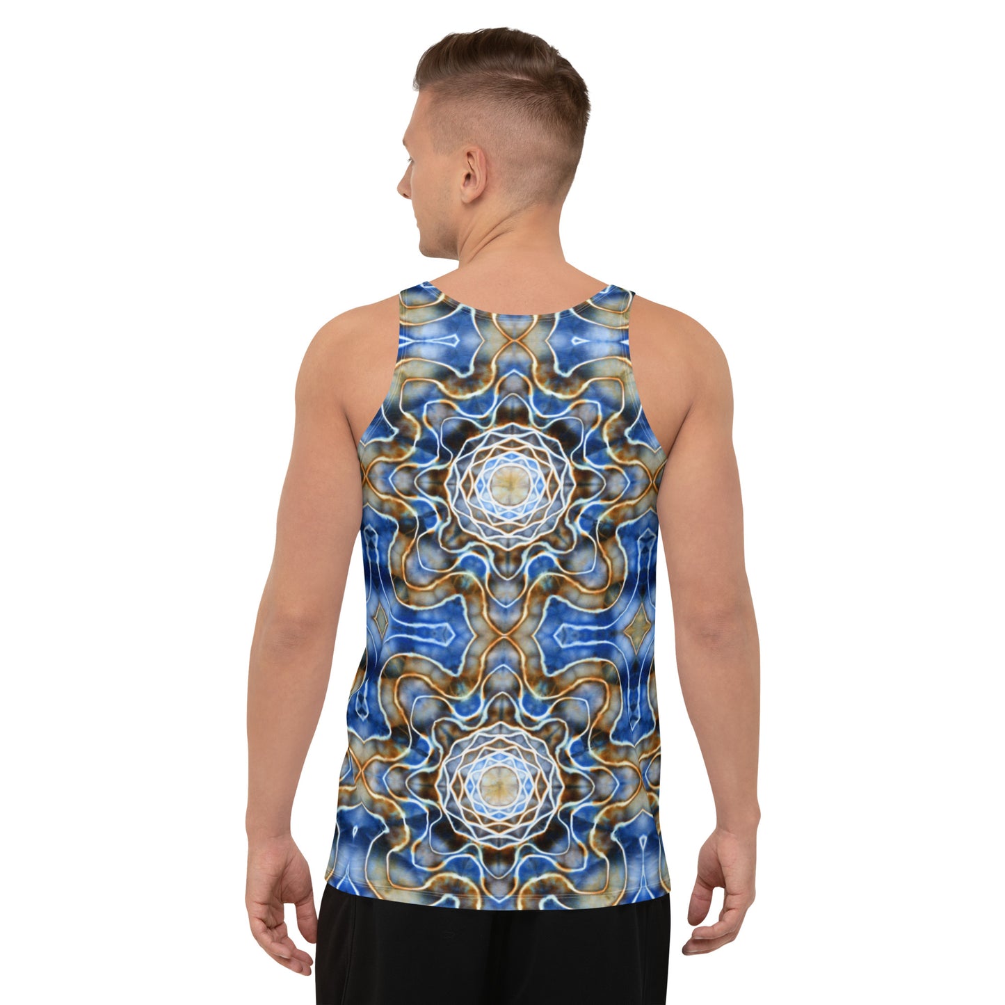 Tie Dye Print Men's Tank