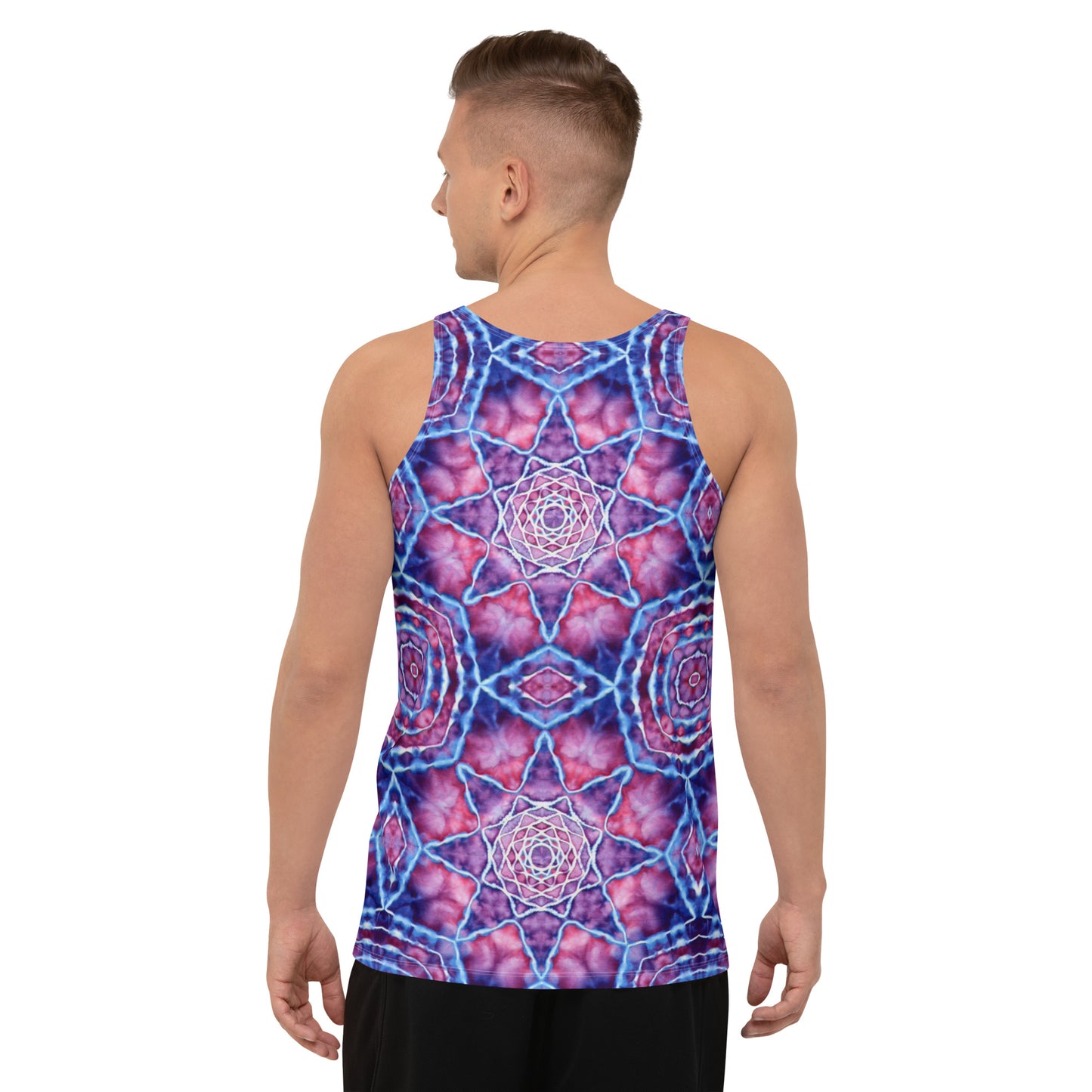 Tie Dye Print Men's Tank