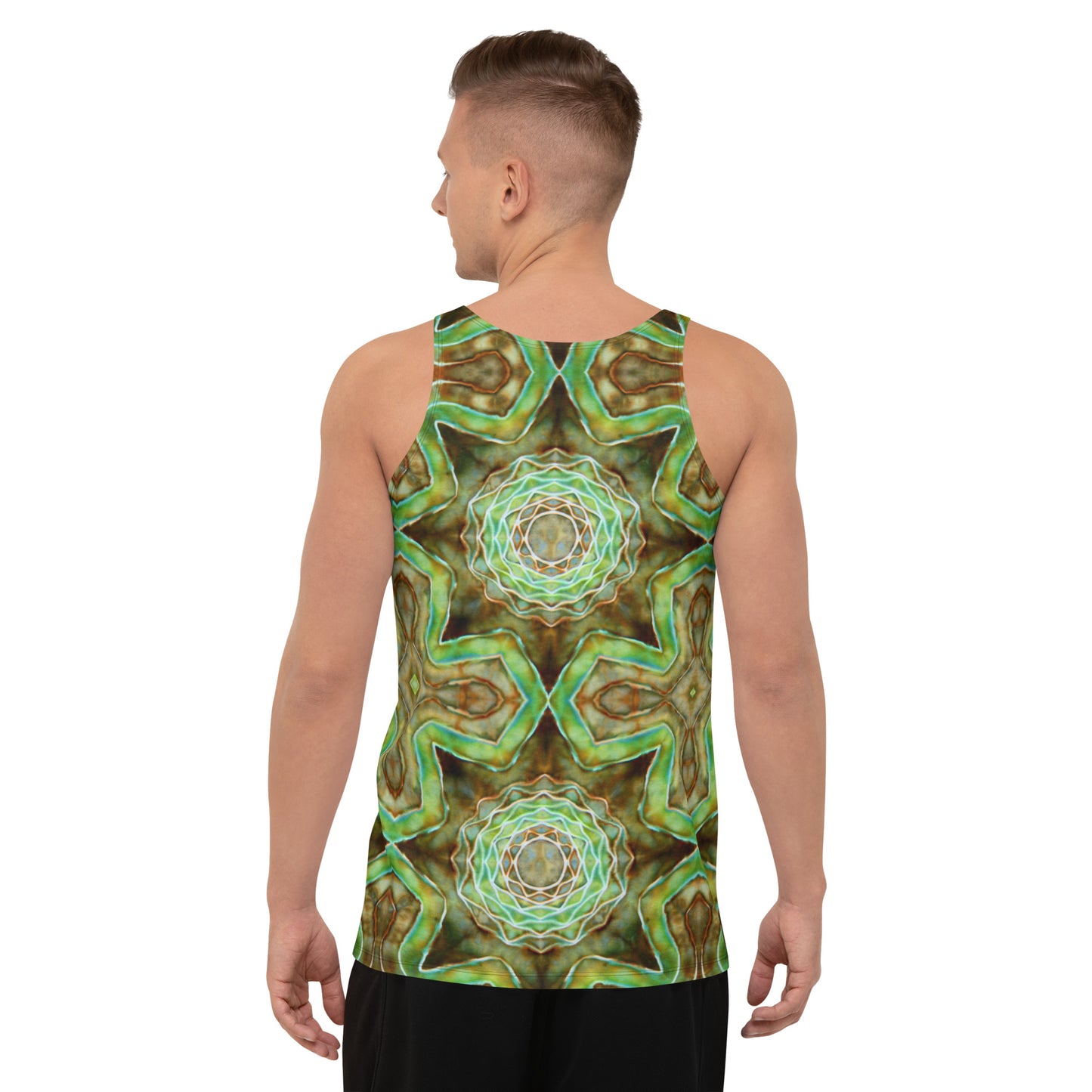 Tie Dye Print Men's Tank