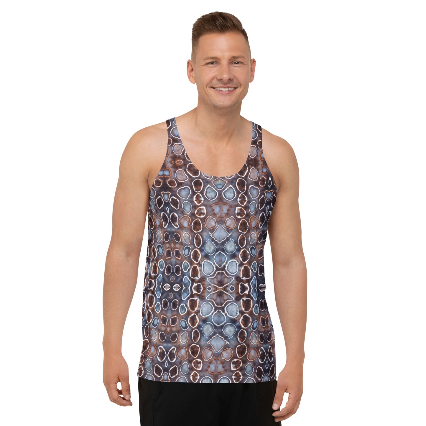 Tie Dye Print Men's Tank