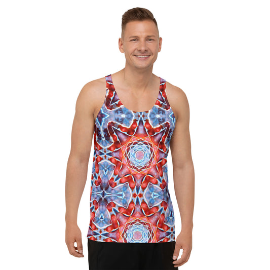 Tie Dye Print Men's Tank