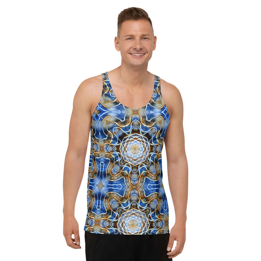 Tie Dye Print Men's Tank