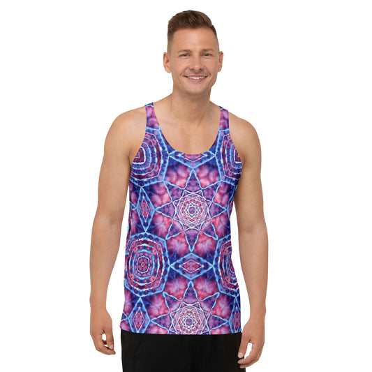 Tie Dye Print Men's Tank