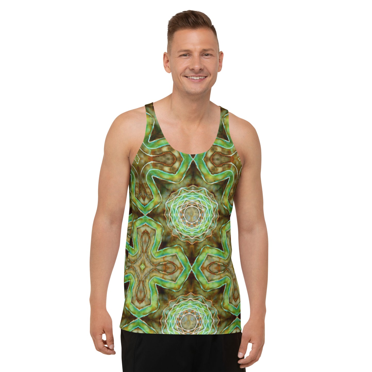 Tie Dye Print Men's Tank