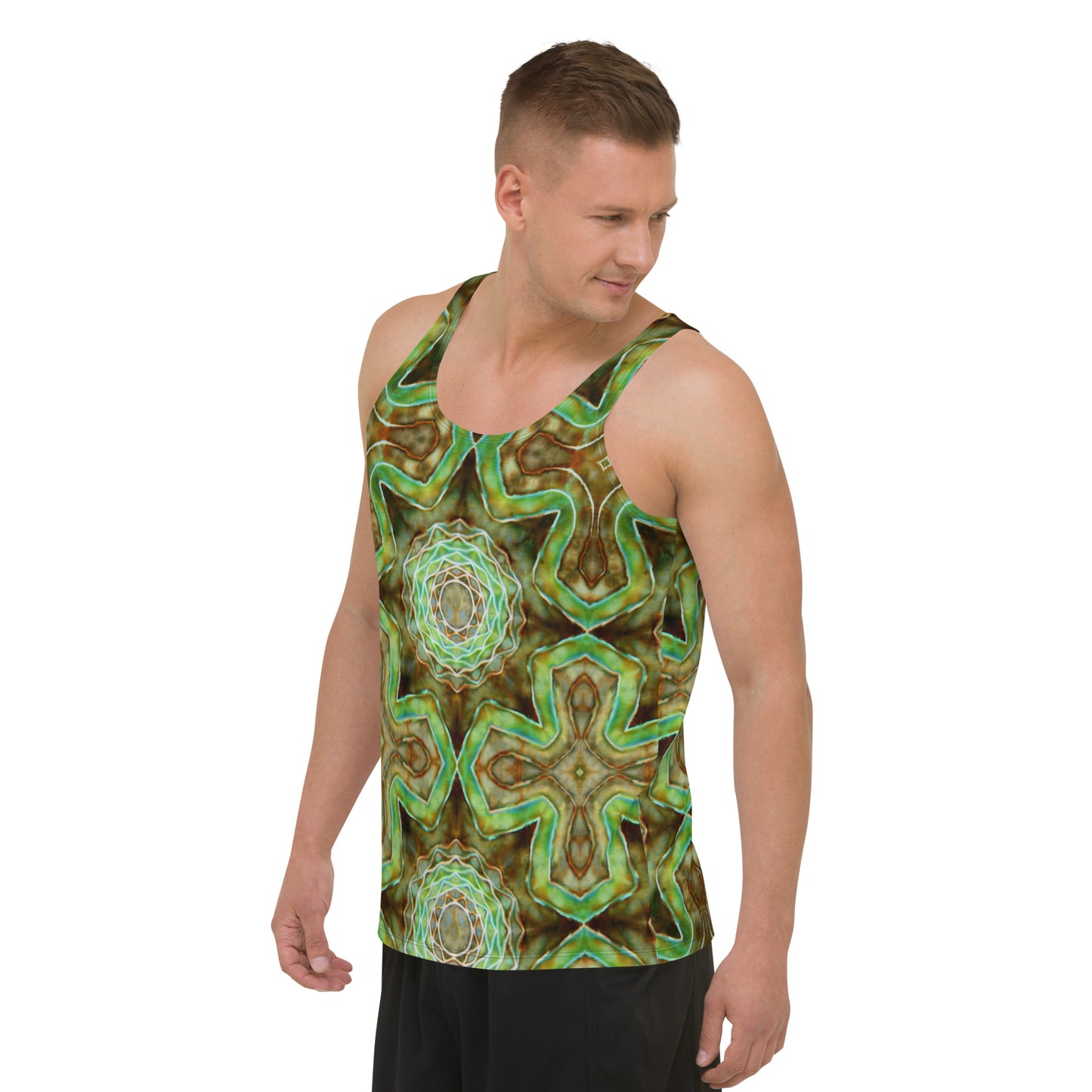 Tie Dye Print Men's Tank