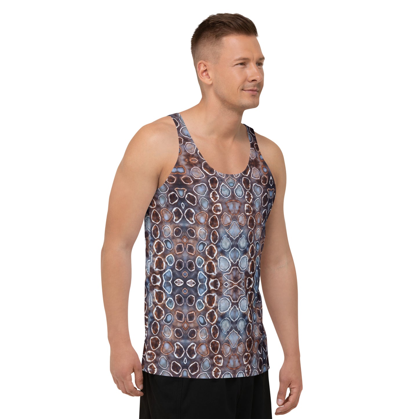 Tie Dye Print Men's Tank