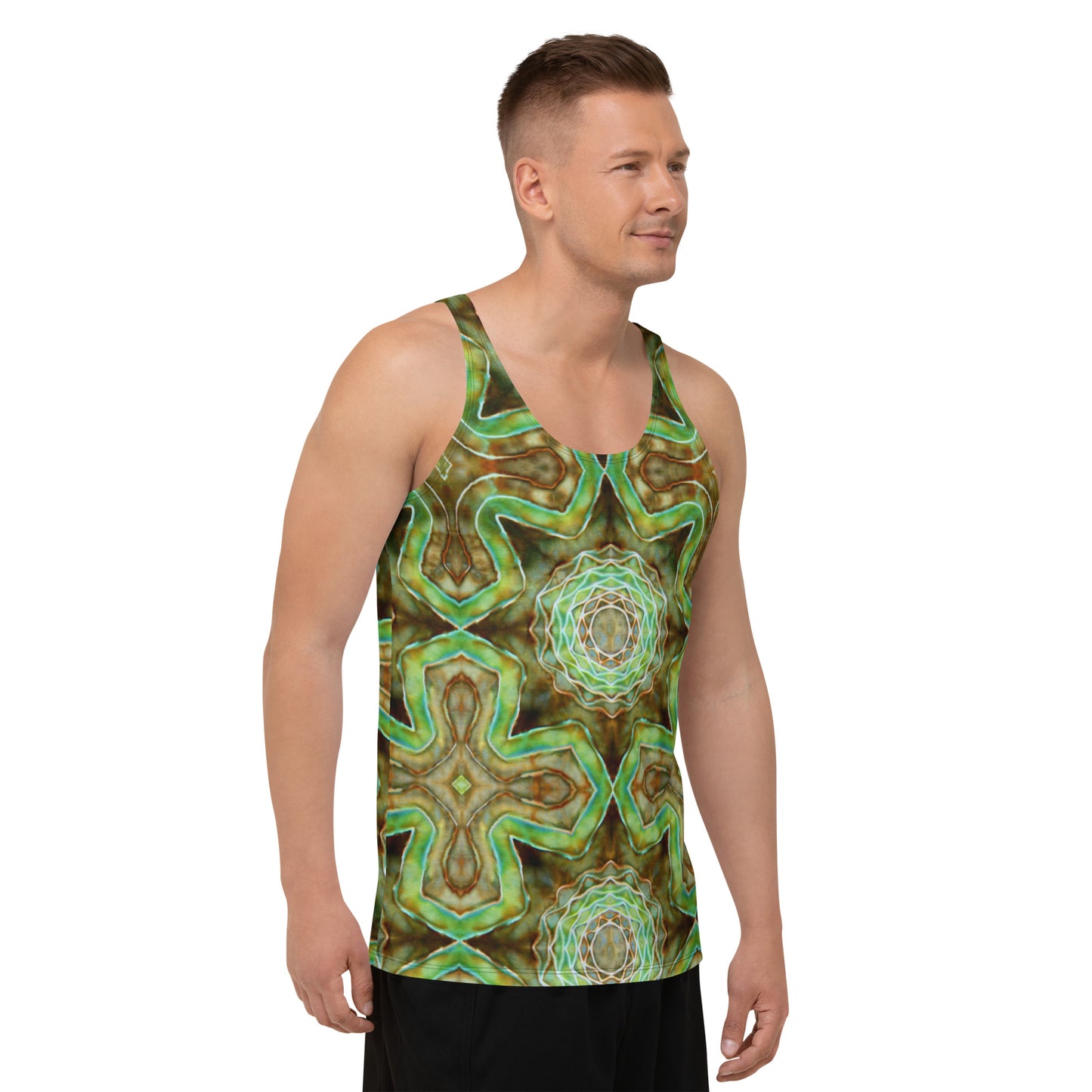 Tie Dye Print Men's Tank