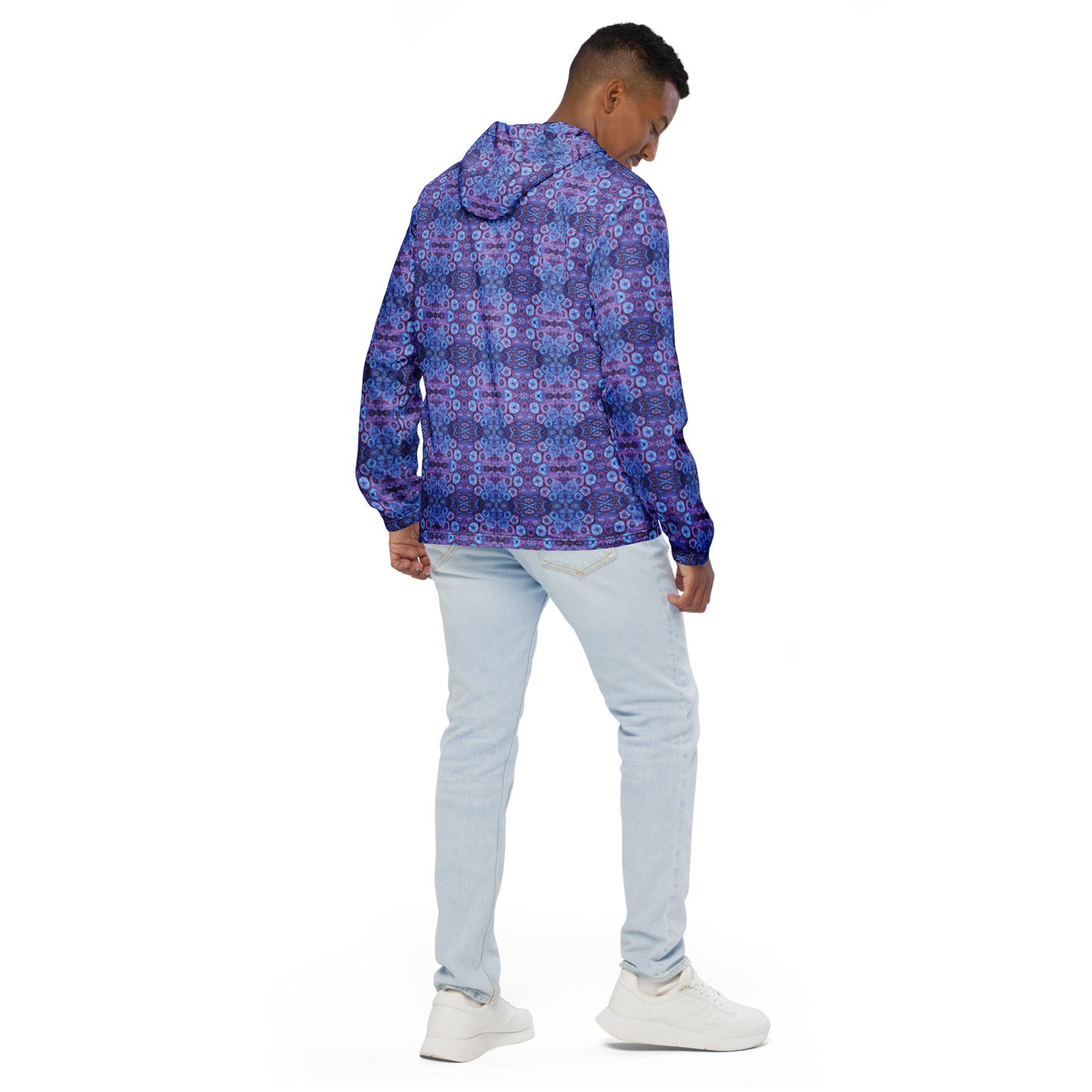 Tie Dye Print Windbreaker