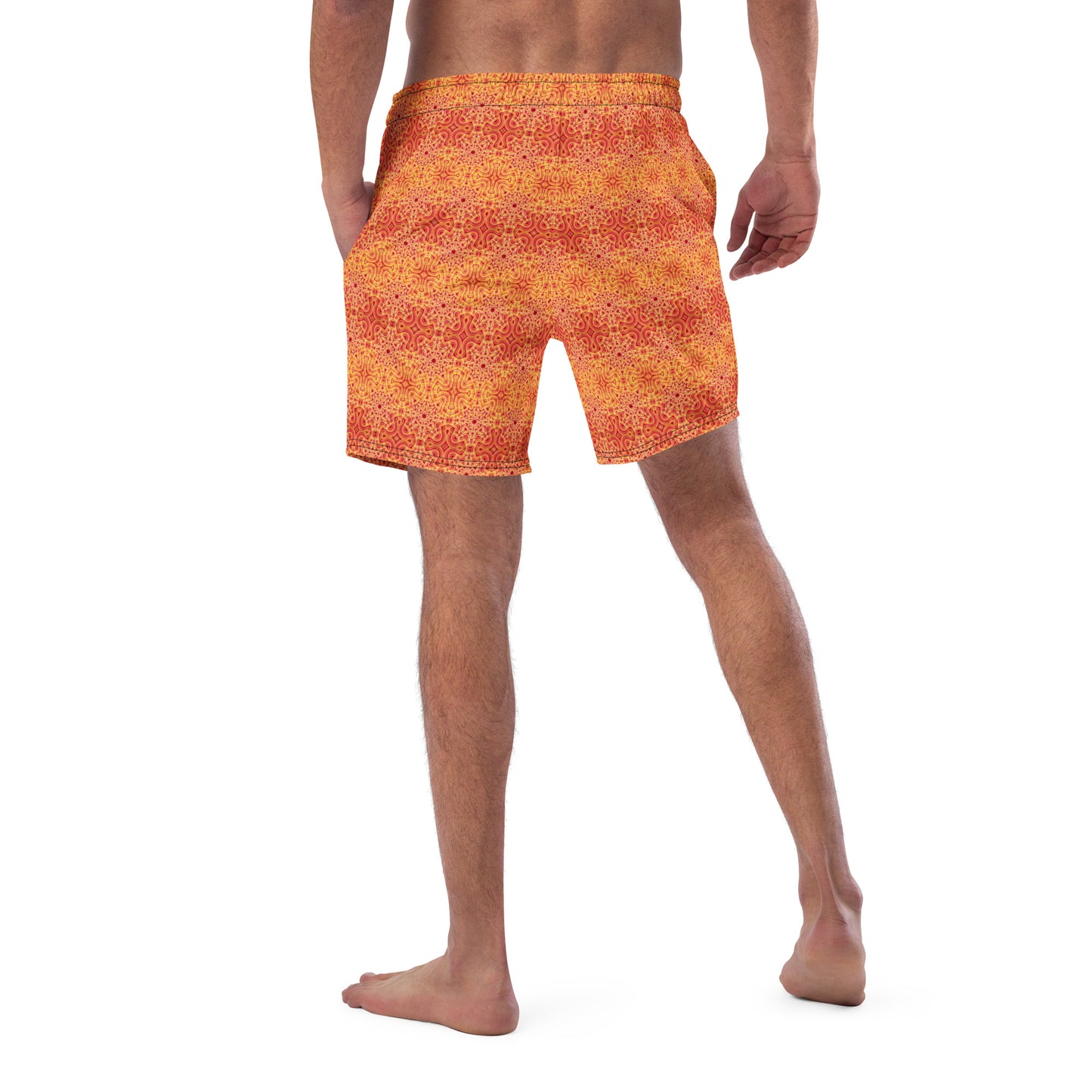 Tie Dye Print Swim Trunks