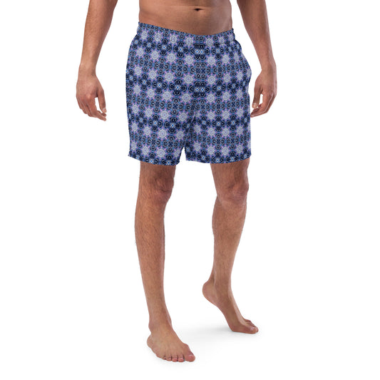 Tie Dye Print Swim Trunks