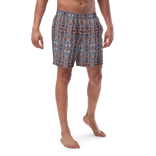 Tie Dye Print Swim Trunks