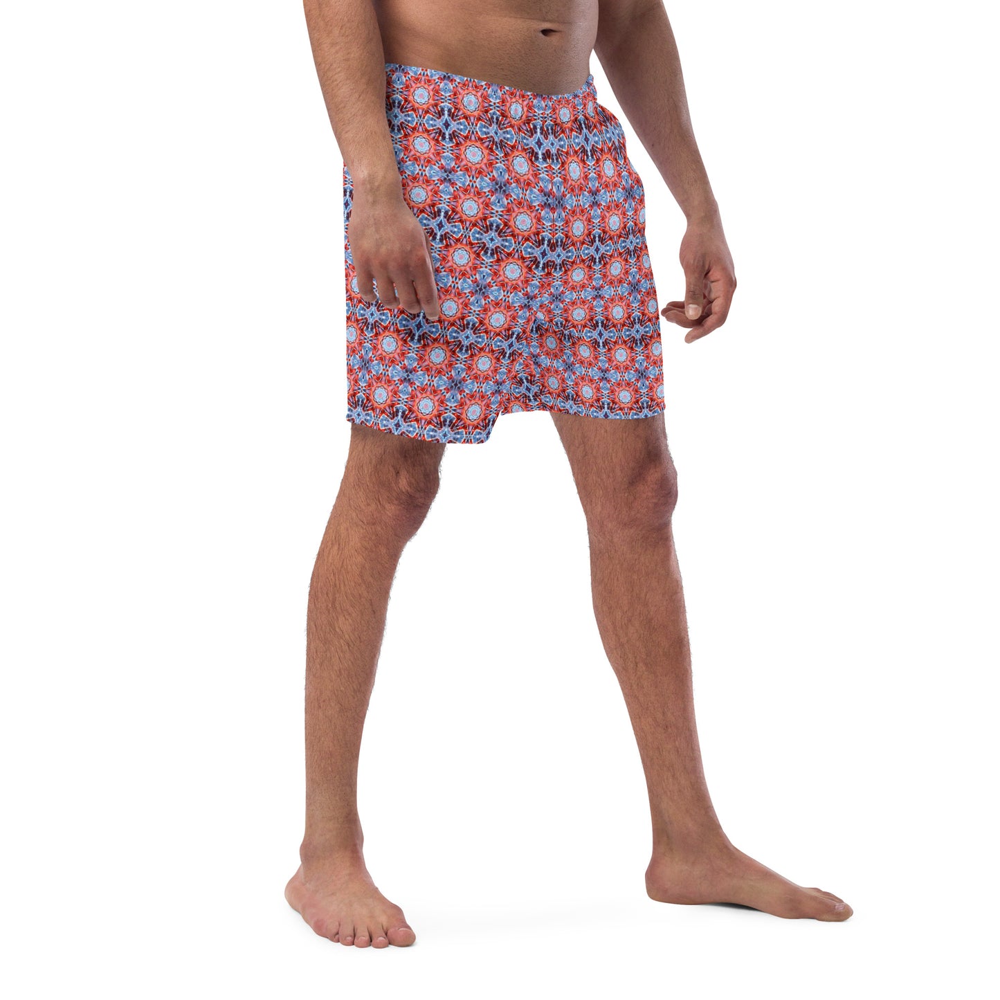 Tie Dye Print Swim Trunks