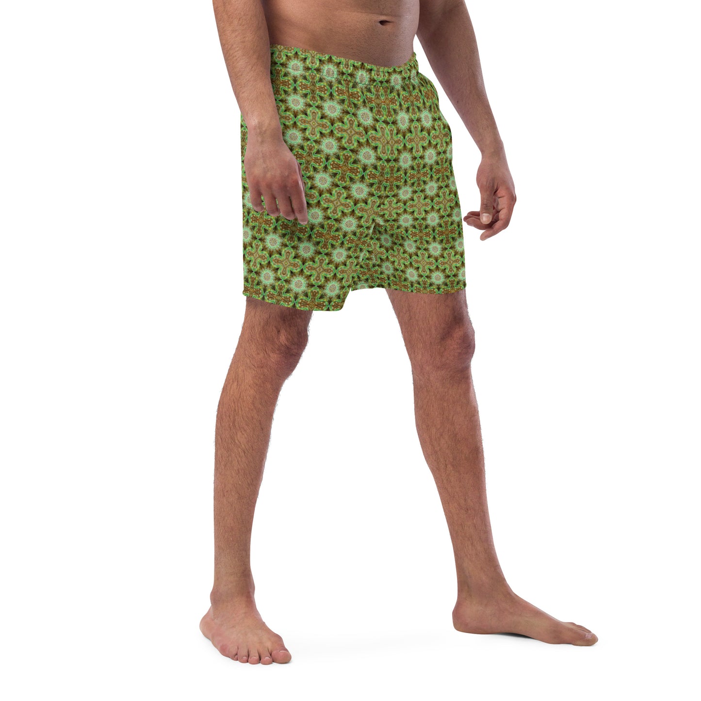 Tie Dye Print Swim Trunks