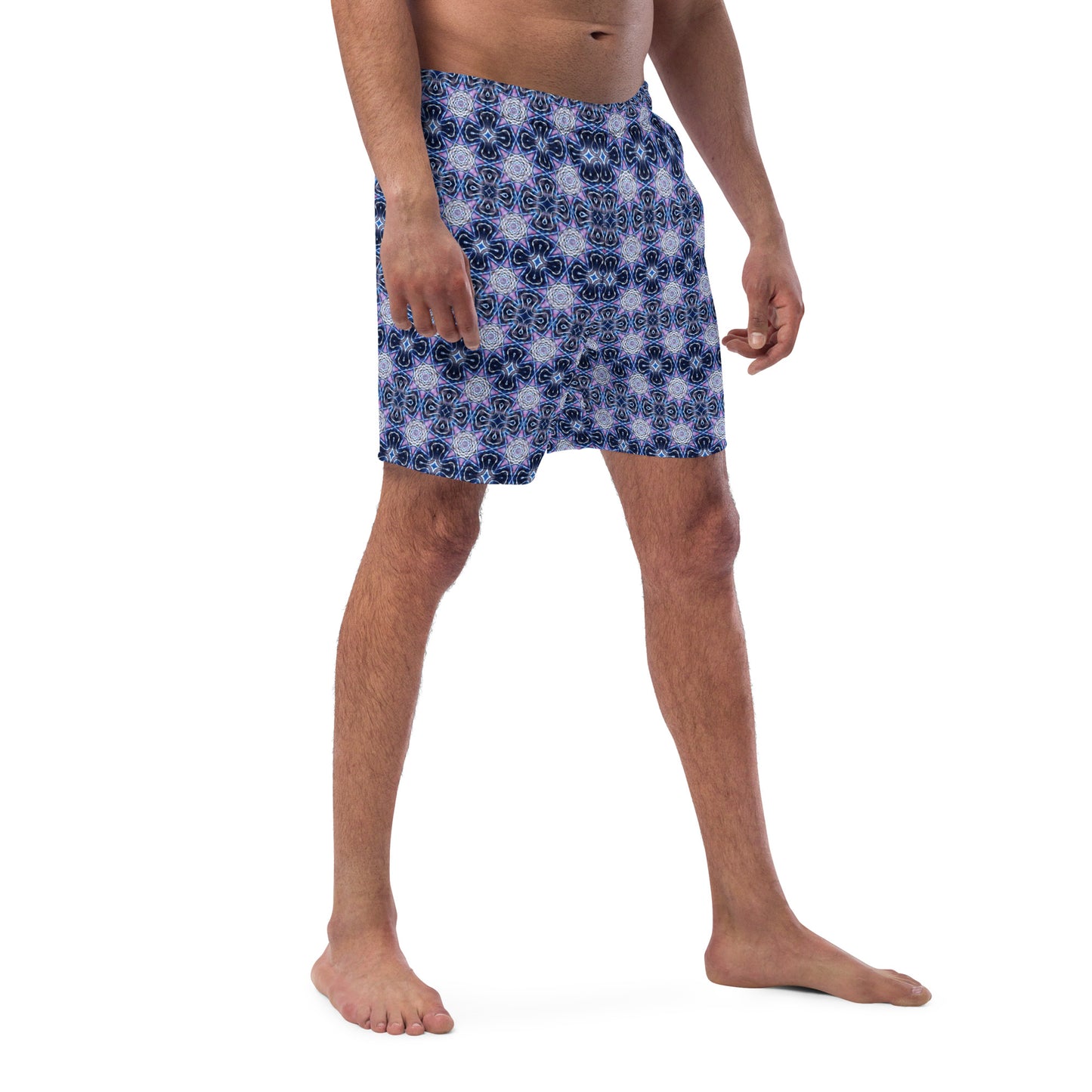 Tie Dye Print Swim Trunks