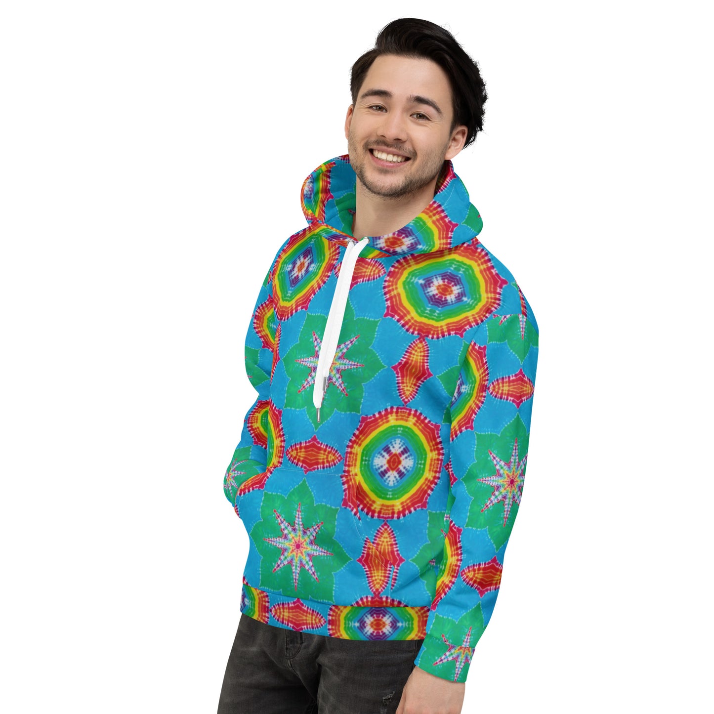 Tie Dye Print Hoodie