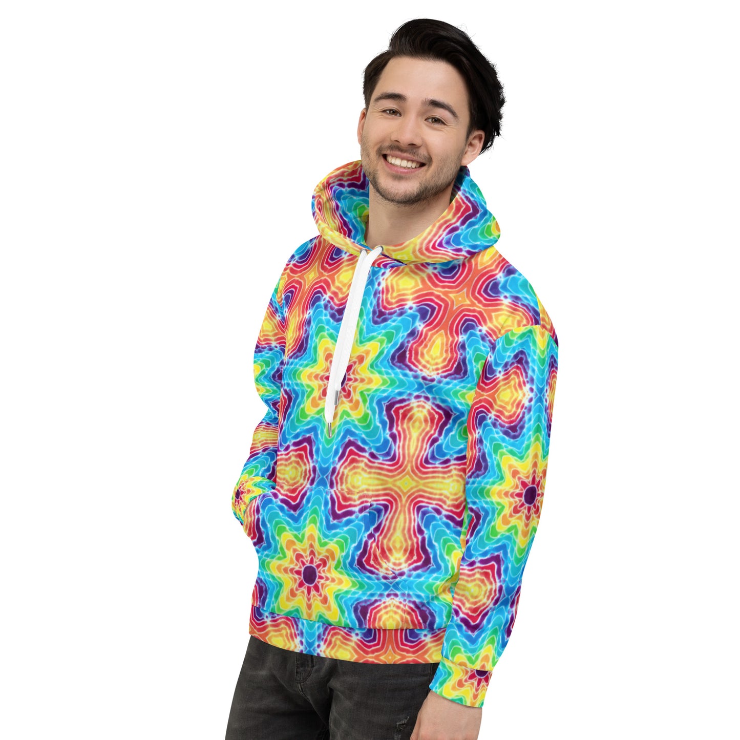 Tie Dye Print Hoodie