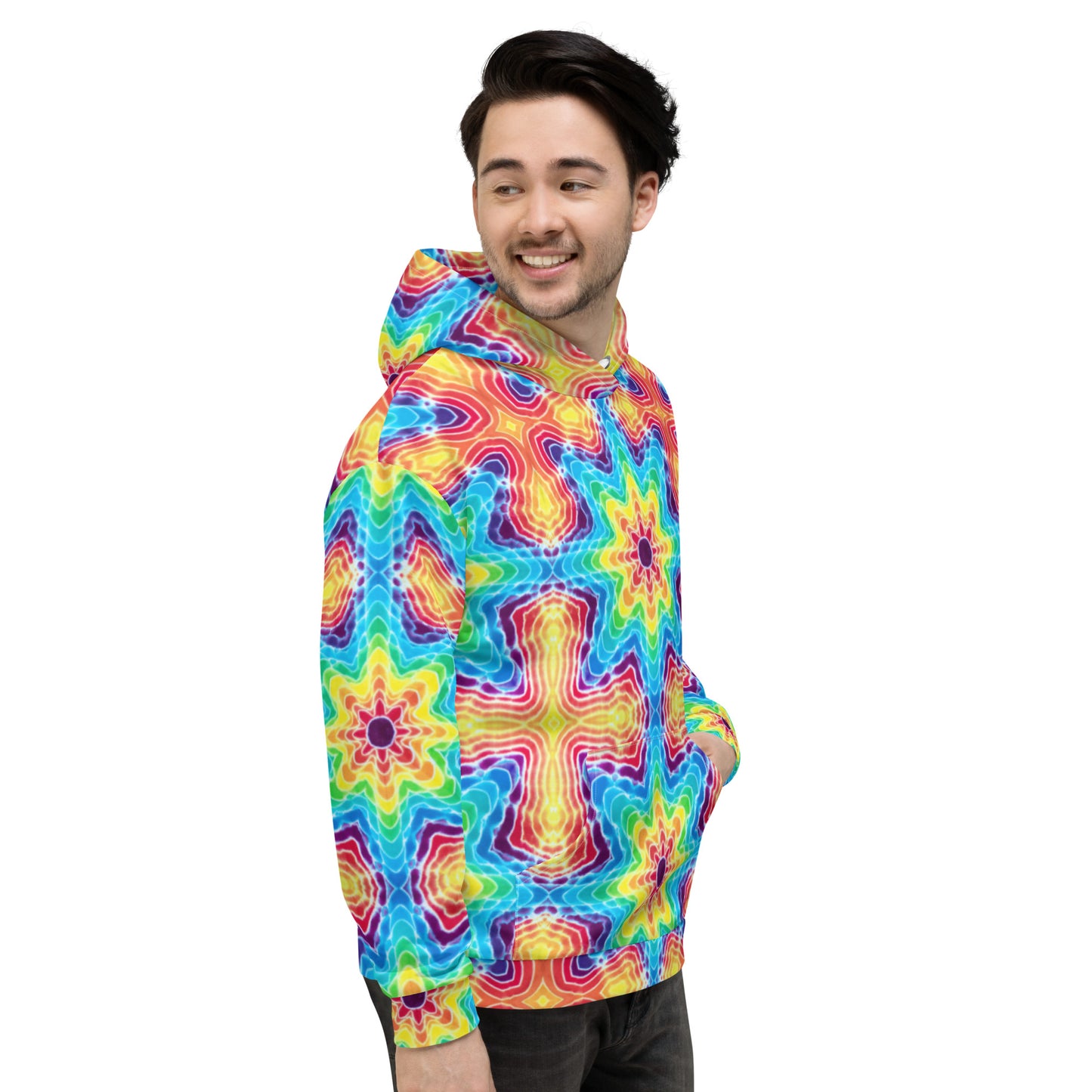 Tie Dye Print Hoodie