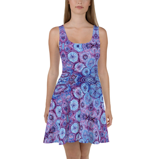 Tie Dye Print Skater Dress