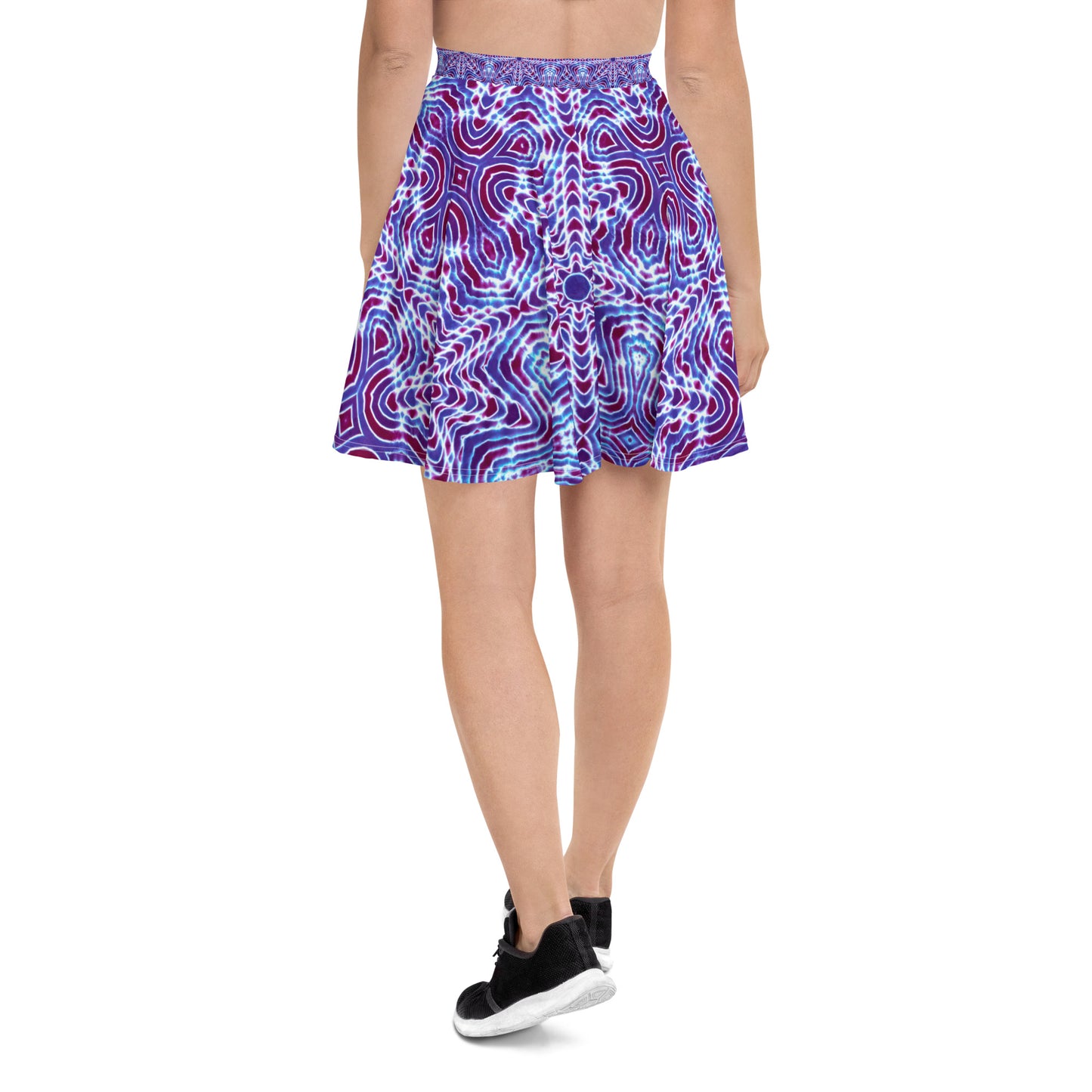 Tie Dye Print Skater Skirt