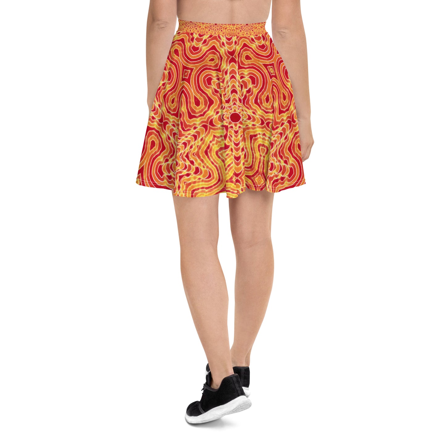 Tie Dye Print Skater Skirt