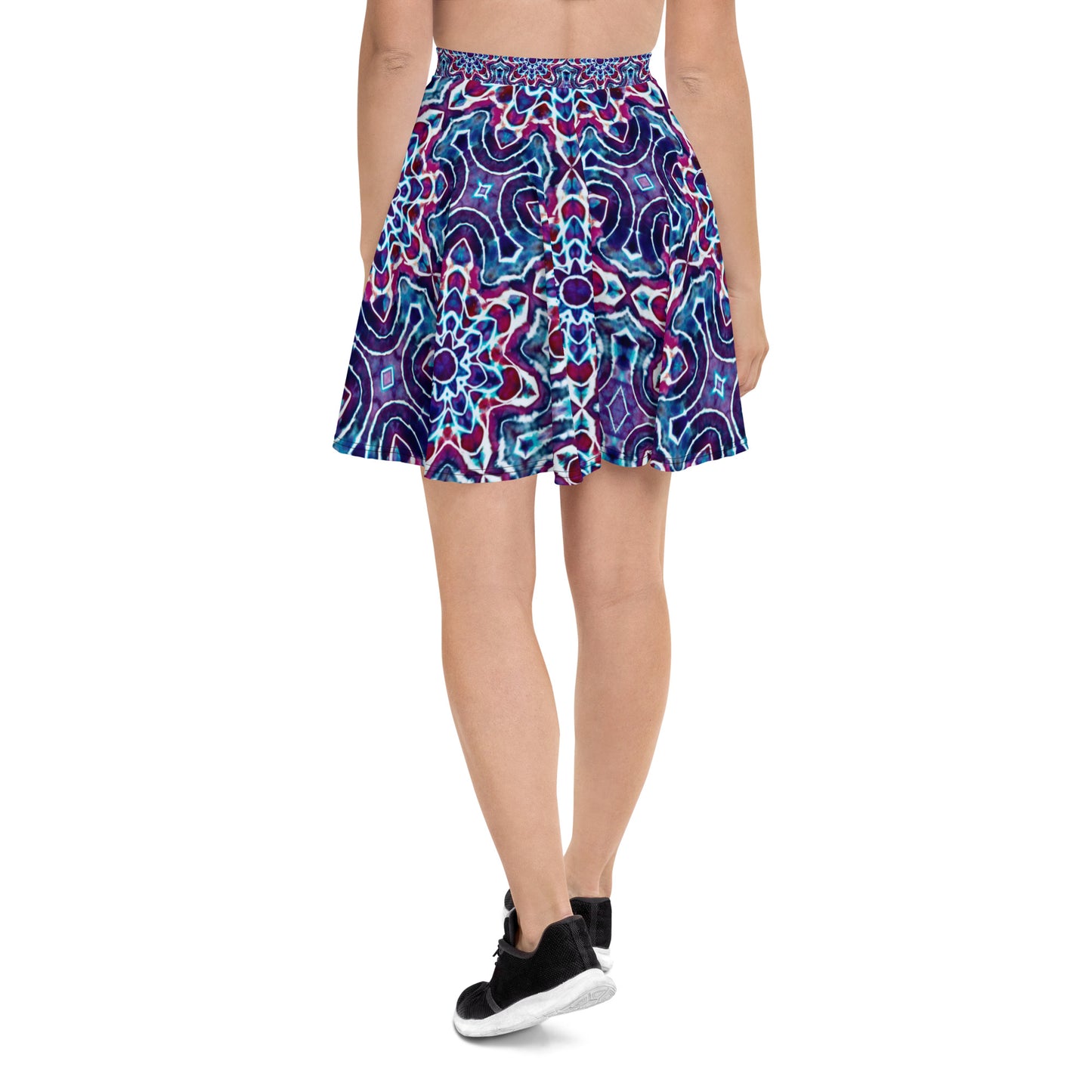 Tie Dye Print Skater Skirt