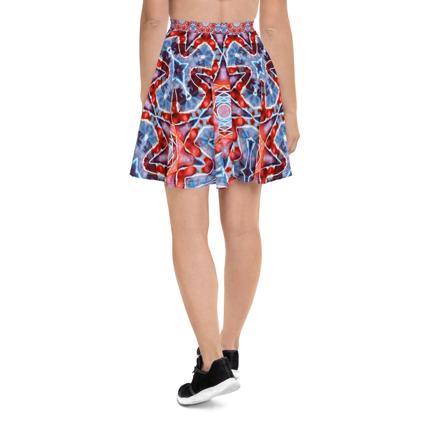 Tie Dye Print Skater Skirt