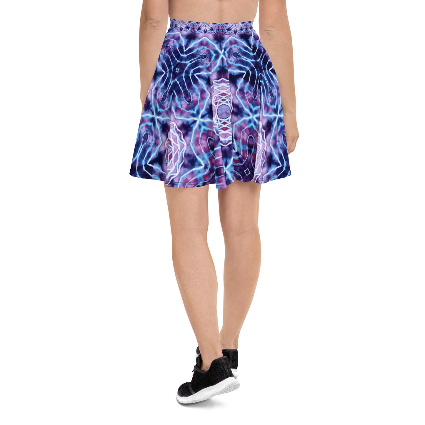 Tie Dye Print Skater Skirt