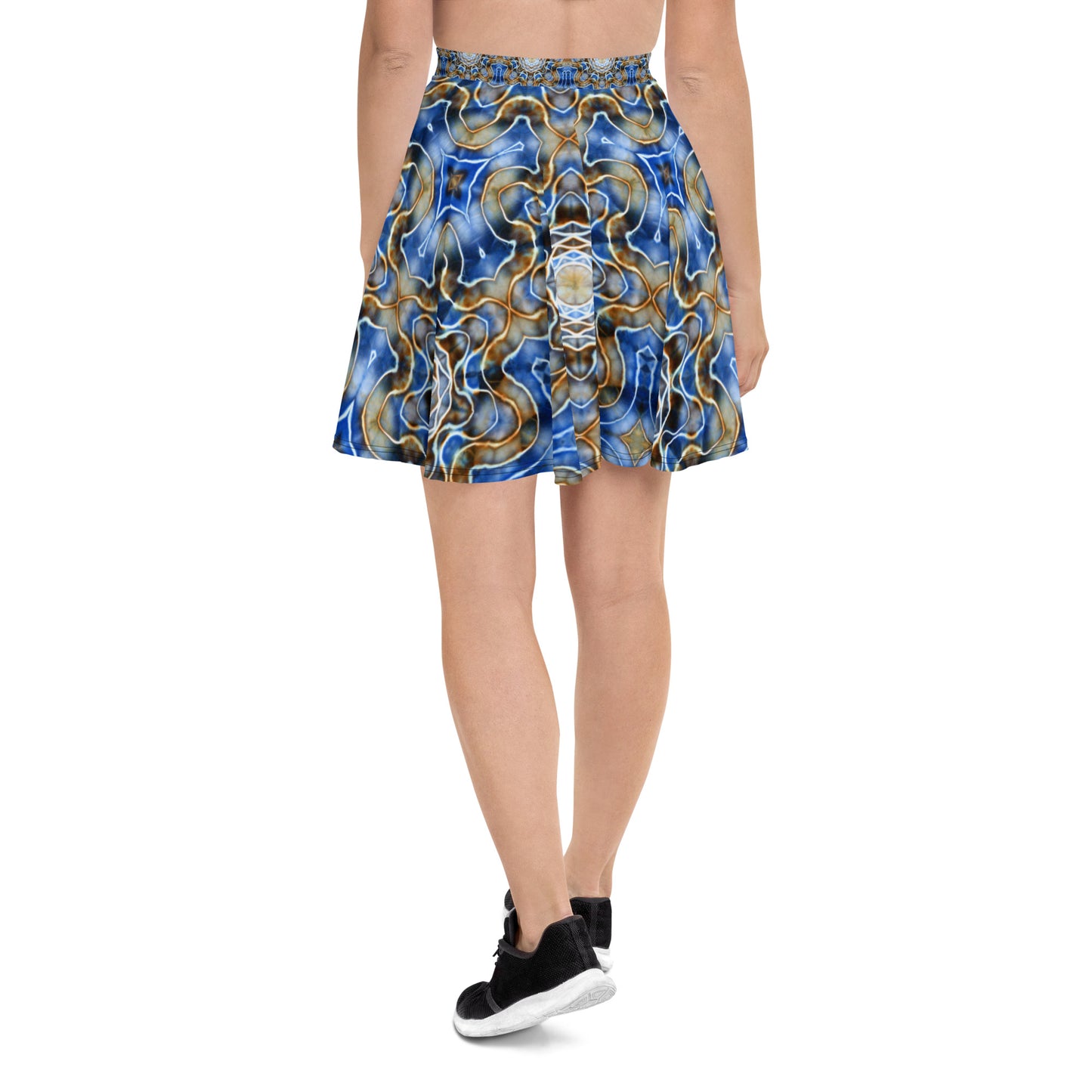 Tie Dye Print Skater Skirt