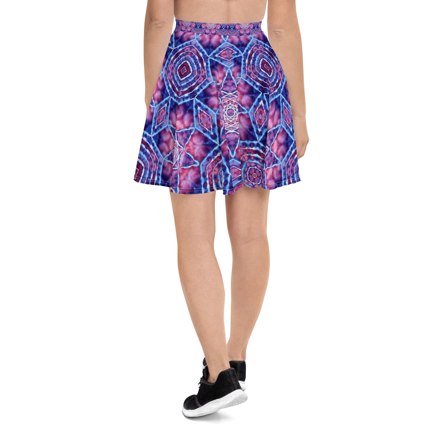 Tie Dye Print Skater Skirt