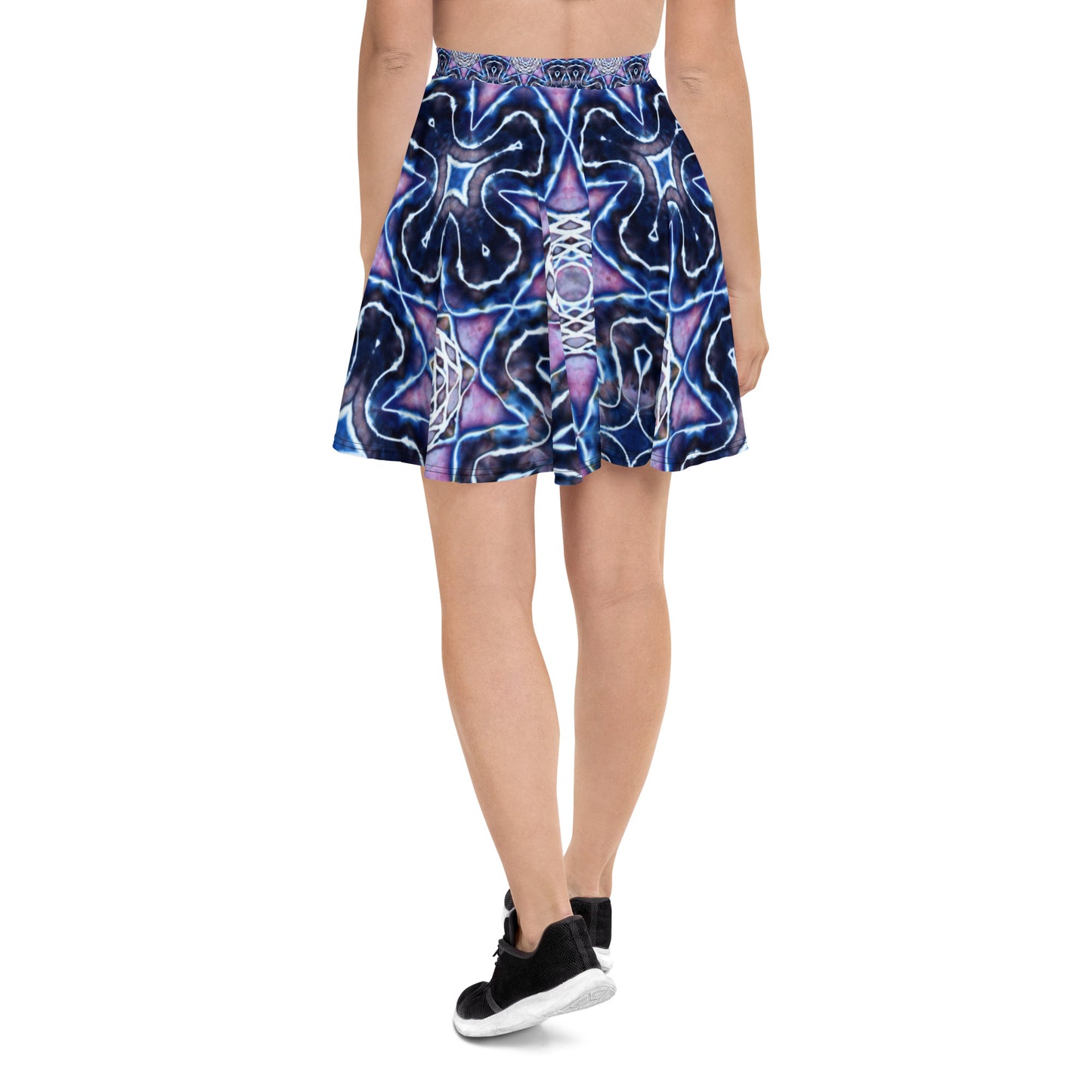 Tie Dye Print Skater Skirt