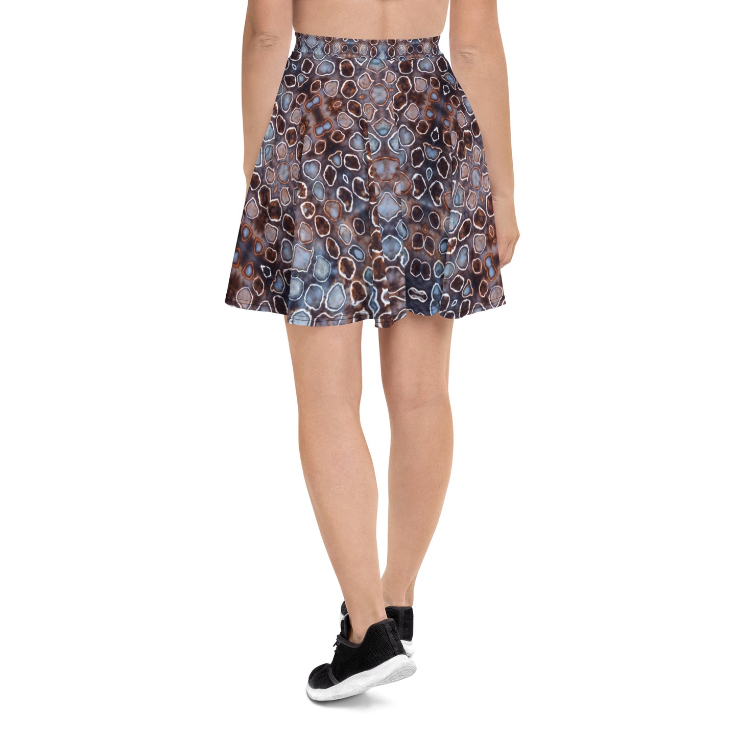 Tie Dye Print Skater Skirt