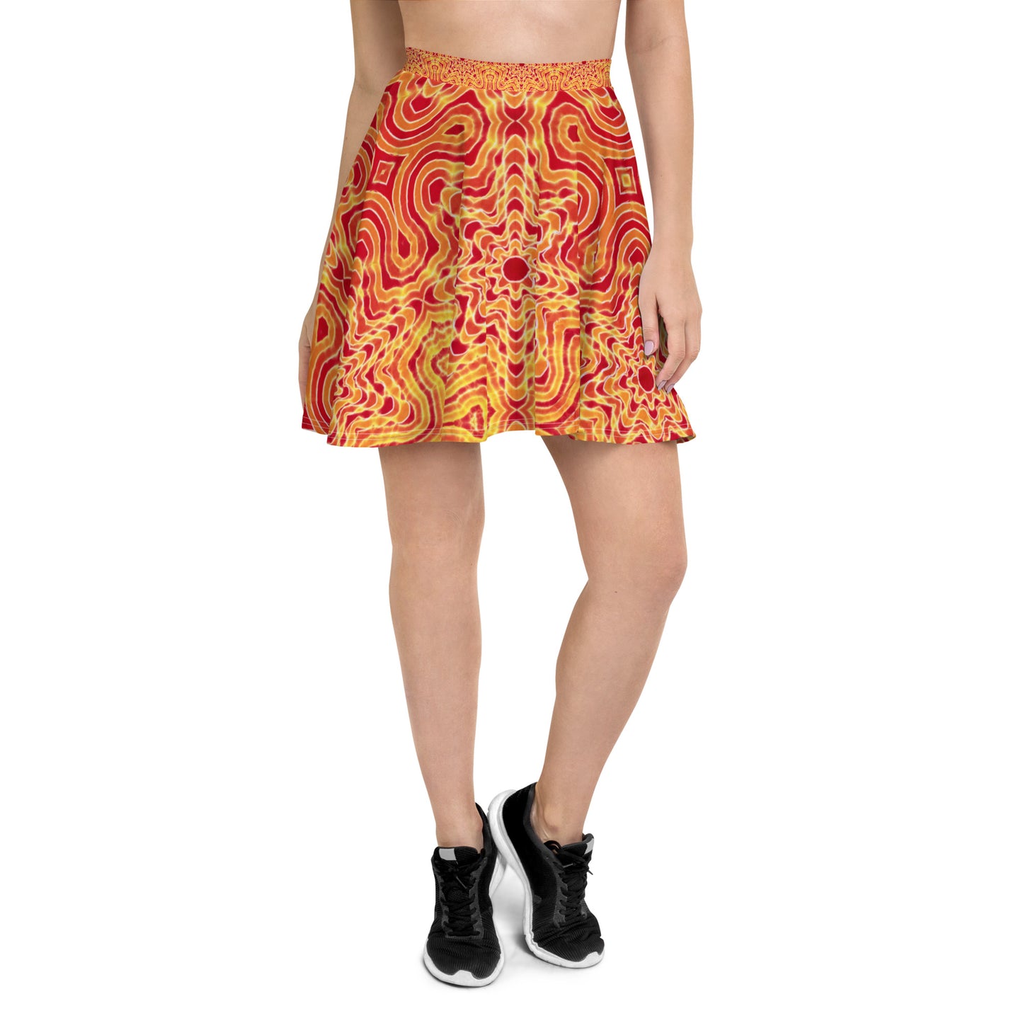 Tie Dye Print Skater Skirt