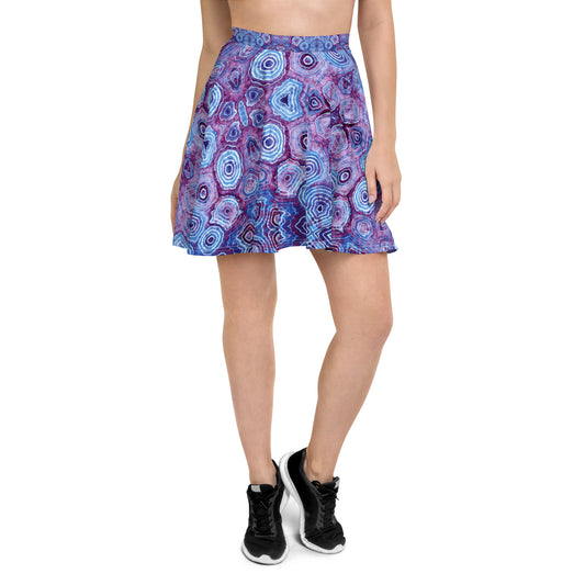 Tie Dye Print Skater Skirt