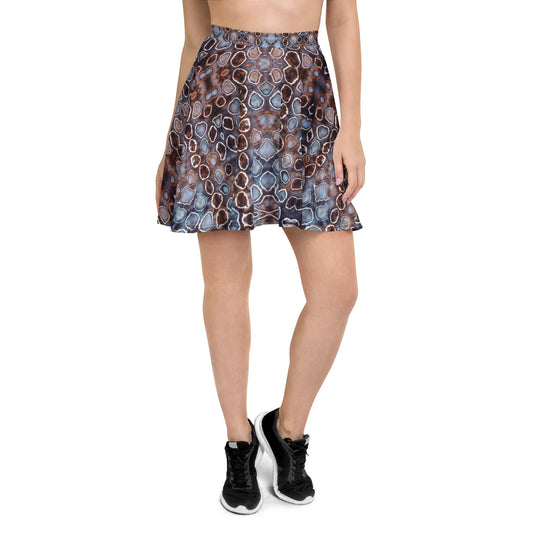 Tie Dye Print Skater Skirt